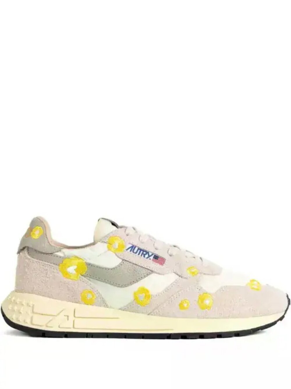 Rare Autry Reelwind Low Floral Embroidered Sneakers EU KD41